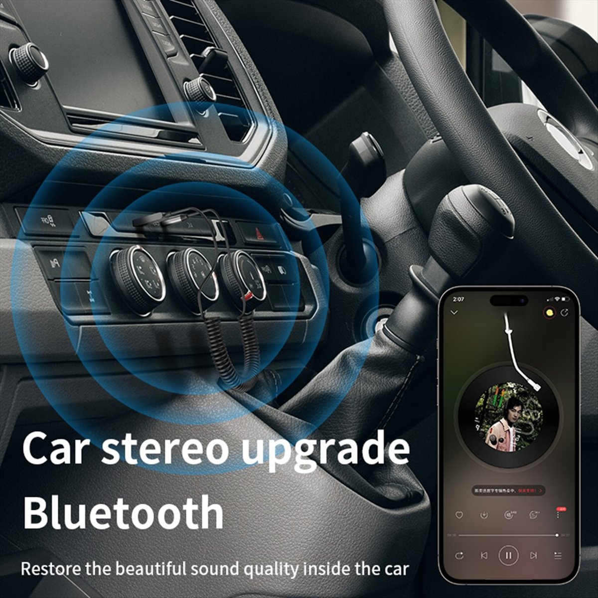 Bluetooth Adapter Receiver - Odbiornik Bluetooth 5.4 do samochodu A85P