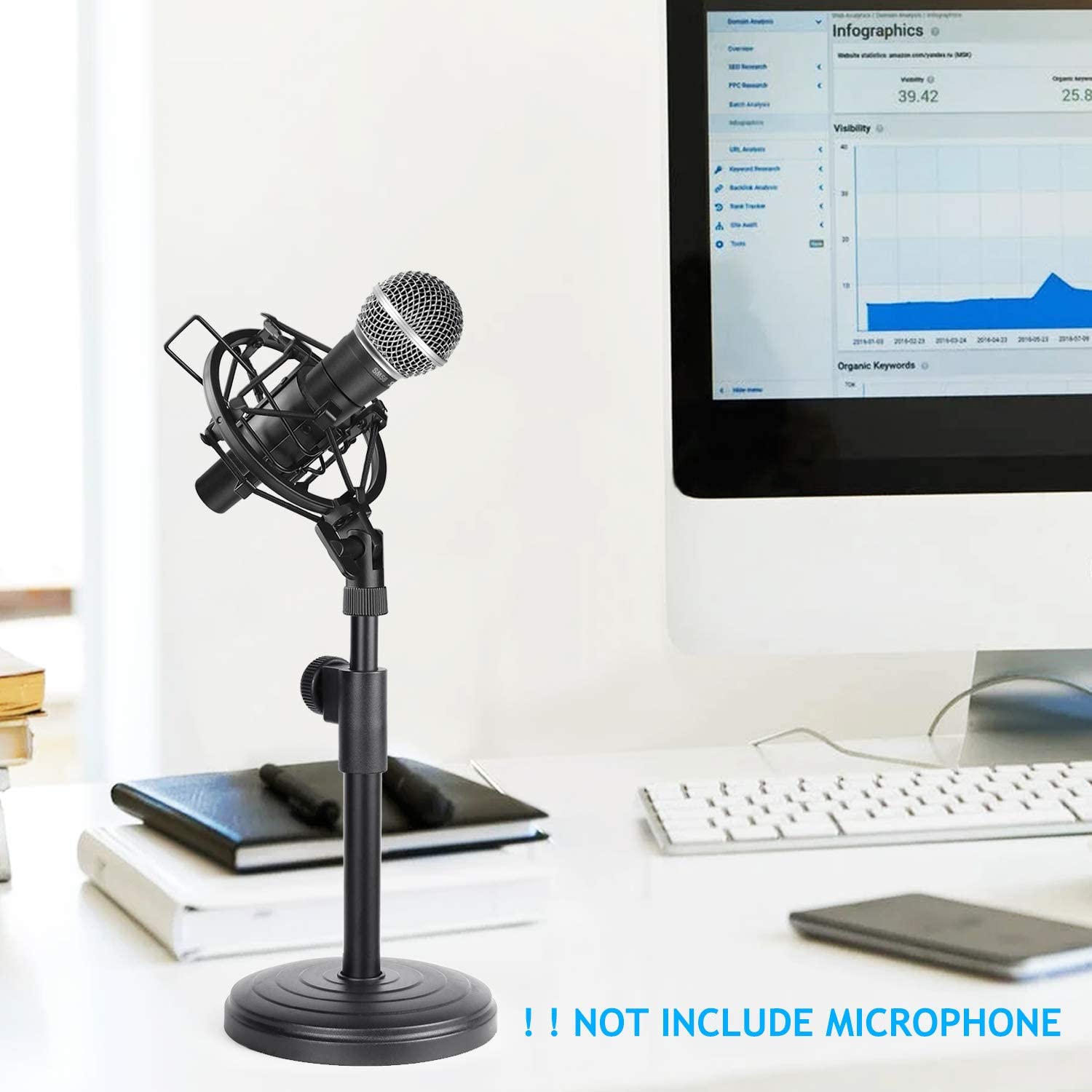Stojak mikrofonowy na biurko,  – Shure Mic Sm58 recenzja i cena